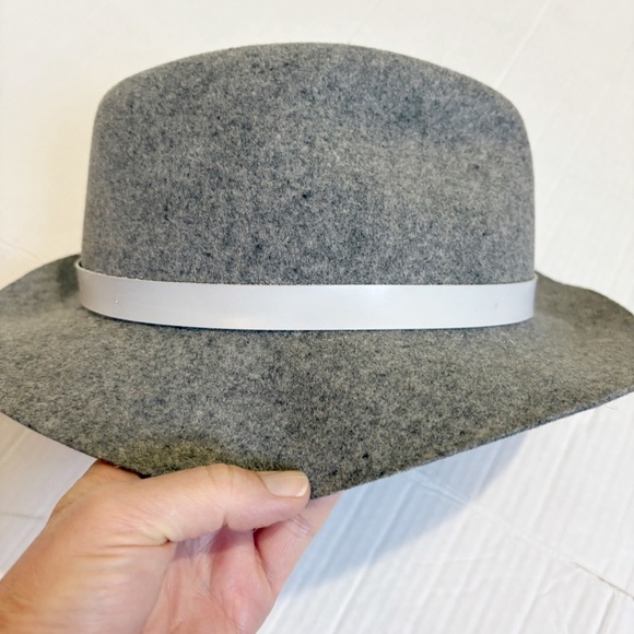 Rag and Bone 100% Wool Fedora Felted Hat Wide Brim Made in the USA Festival main image 10